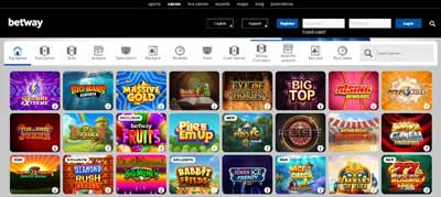 صفحة العاب كازينو Betway العربية