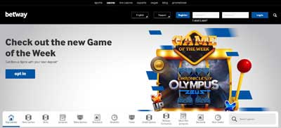 Betway Home Page