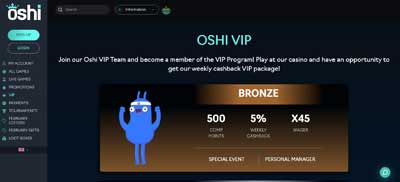 Oshi Bonus Page