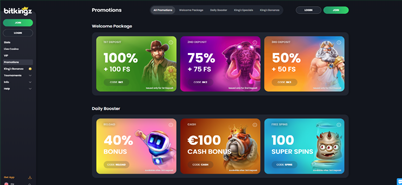 Bitkingz Casino Bonus Page