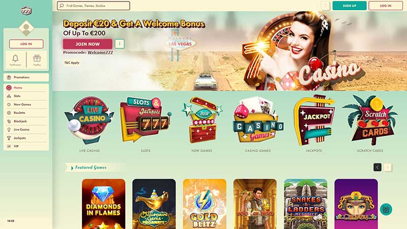 777 Casino Home