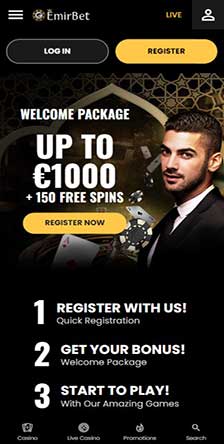 EmirBet Casino Mobile