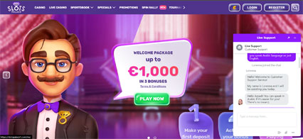 SlotsPalace Casino Live Chat Test