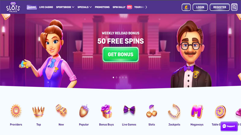 SlotsPalace Casino Desktop Version