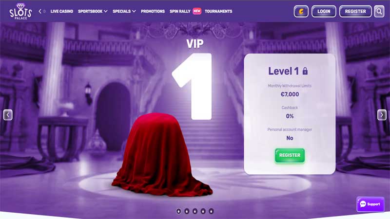 SlotsPalace Casino VIP Program